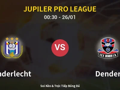 Kết Quả: Anderlecht 0-0 Dender – Highlight & Bàn Thắng | Jupiler Pro League