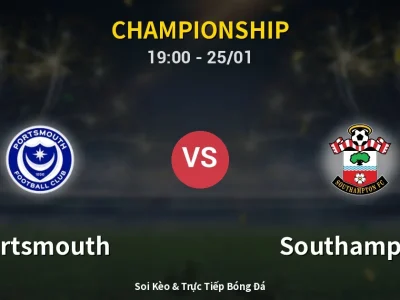 Kết Quả: Portsmouth 1-1 Southampton – Highlight & Bàn Thắng | Championship