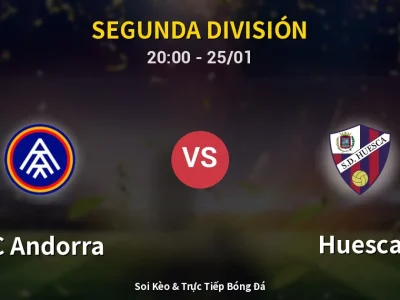 🔴 Trực Tiếp: FC Andorra 1-1 Huesca – Link Xem Segunda División (Full HD)