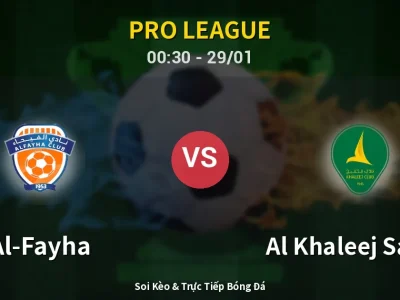 Kết Quả: Al-Fayha 3-1 Al Khaleej Saihat – Highlight & Bàn Thắng | Pro League