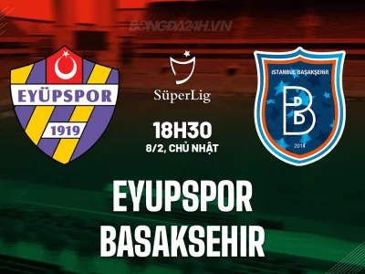 Soi kèo Eyupspor vs Basaksehir 18h30 8/2: Đại chiến sinh tử, Basaksehir ‘thị uy’ sân khách?