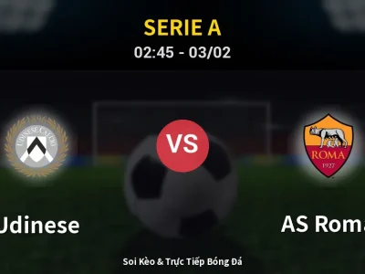 Kết Quả: Udinese 1-0 AS Roma – Highlight & Bàn Thắng | Serie A