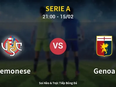 🔴 Trực Tiếp: Cremonese 0-0 Genoa – Link Xem Serie A (Full HD)