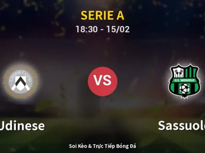 Kết Quả: Udinese 1-2 Sassuolo – Highlight & Bàn Thắng | Serie A
