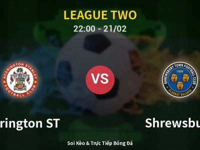 🔴 Trực Tiếp: Accrington ST 0-1 Shrewsbury – Link Xem League Two (Full HD)