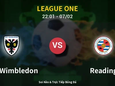 Soi Kèo AFC Wimbledon vs Reading – 22:01 07/02 | Nhận Định, Dự Đoán Tỷ Số