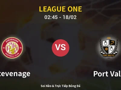 Kết Quả: Stevenage 2-1 Port Vale – Highlight & Bàn Thắng | League One