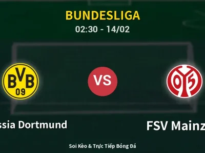 Kết Quả: Borussia Dortmund 4-0 FSV Mainz 05 – Highlight & Bàn Thắng | Bundesliga