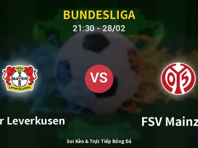 Soi Kèo Bayer Leverkusen vs FSV Mainz 05 – 21:30 28/02 | Nhận Định, Dự Đoán Tỷ Số
