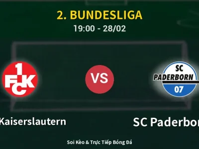 Soi Kèo 1. FC Kaiserslautern vs SC Paderborn 07 – 19:00 28/02 | Nhận Định, Dự Đoán Tỷ Số