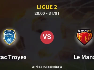 🔴 Trực Tiếp: Estac Troyes 0-2 Le Mans – Link Xem Ligue 2 (Full HD)