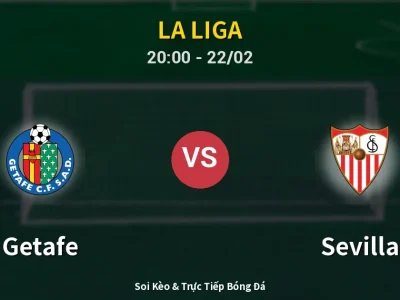 Soi Kèo Getafe vs Sevilla – 20:00 22/02 | Nhận Định, Dự Đoán Tỷ Số