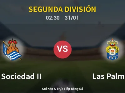Kết Quả: Real Sociedad II 1-1 Las Palmas – Highlight & Bàn Thắng | Segunda División