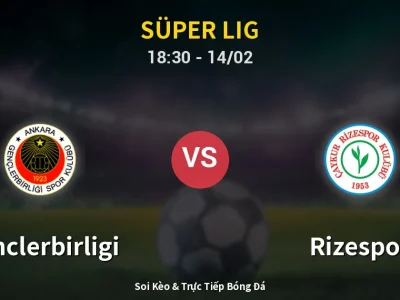 🔴 Trực Tiếp: Genclerbirligi 2-0 Rizespor – Link Xem Süper Lig (Full HD)