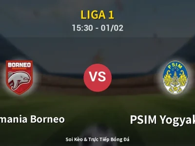 Kết Quả: Pusamania Borneo 2-1 PSIM Yogyakarta – Highlight & Bàn Thắng | Liga 1