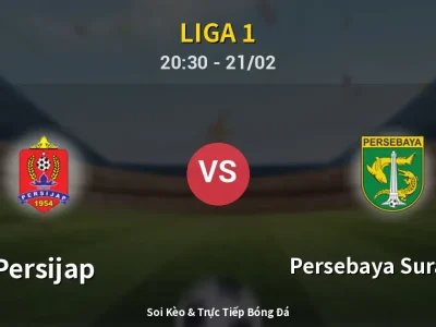 🔴 Trực Tiếp: Persijap 2-0 Persebaya Surabaya – Link Xem Liga 1 (Full HD)