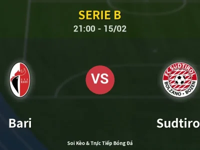 🔴 Trực Tiếp: Bari 1-2 Sudtirol – Link Xem Serie B (Full HD)