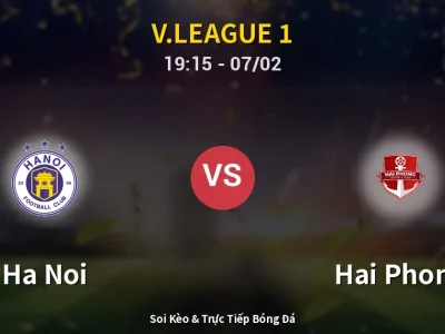 🔴 Trực Tiếp: Ha Noi 2-0 Hai Phong – Link Xem V.League 1 (Full HD)