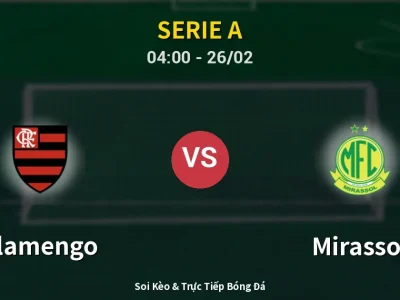 Soi Kèo Flamengo vs Mirassol – 04:00 26/02 | Nhận Định, Dự Đoán Tỷ Số