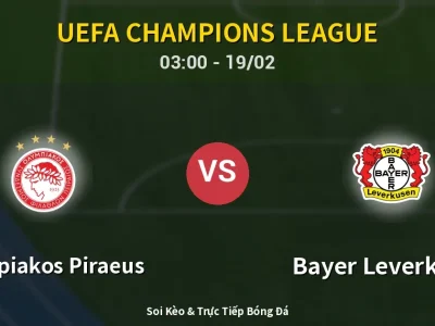 Kết Quả: Olympiakos Piraeus 0-2 Bayer Leverkusen – Highlight & Bàn Thắng | UEFA Champions League