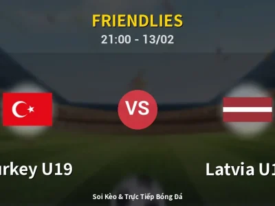 🔴 Trực Tiếp: Turkey U19 0-0 Latvia U19 – Link Xem Friendlies (Full HD)