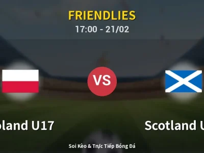 Kết Quả: Poland U17 4-2 Scotland U17 – Highlight & Bàn Thắng | Friendlies