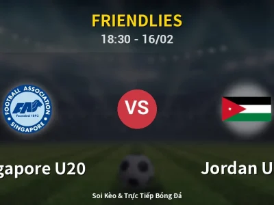 Kết Quả: Singapore U20 1-2 Jordan U20 – Highlight & Bàn Thắng | Friendlies