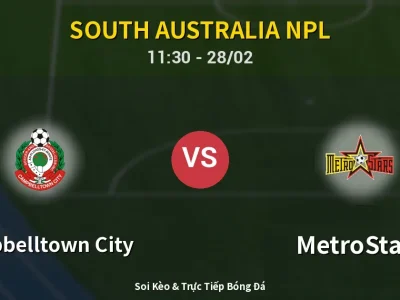 Kết Quả: Campbelltown City 2-3 MetroStars – Highlight & Bàn Thắng | South Australia NPL