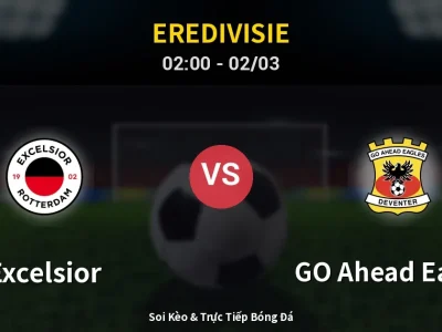 Kết Quả: Excelsior 0-1 GO Ahead Eagles – Highlight & Bàn Thắng | Eredivisie
