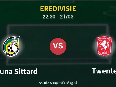 Soi Kèo Fortuna Sittard vs Twente – 22:30 21/03 | Nhận Định, Dự Đoán Tỷ Số