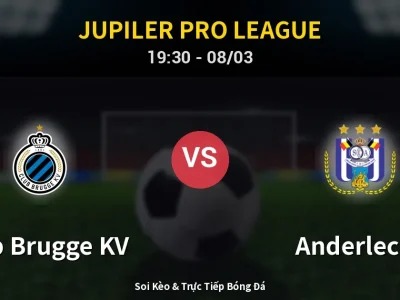 🔴 Trực Tiếp: Club Brugge KV 1-2 Anderlecht – Link Xem Jupiler Pro League (Full HD)