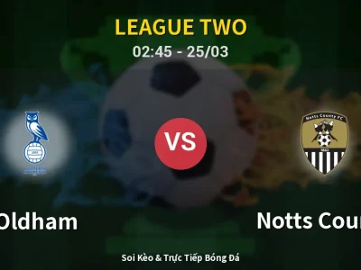 Kết Quả: Oldham 3-0 Notts County – Highlight & Bàn Thắng | League Two