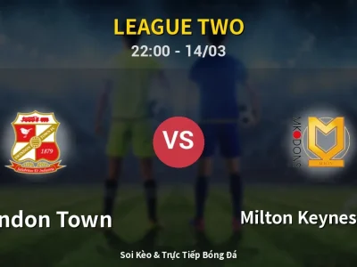 🔴 Trực Tiếp: Swindon Town 0-0 Milton Keynes Dons – Link Xem League Two (Full HD)