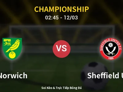 Kết Quả: Norwich 2-1 Sheffield Utd – Highlight & Bàn Thắng | Championship