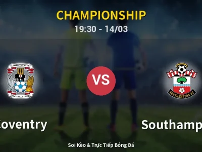Kết Quả: Coventry 1-2 Southampton – Highlight & Bàn Thắng | Championship