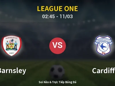 Kết Quả: Barnsley 1-1 Cardiff – Highlight & Bàn Thắng | League One