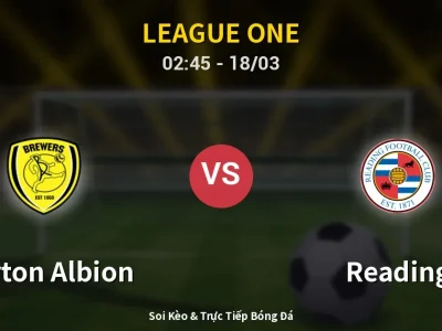 Kết Quả: Burton Albion 1-2 Reading – Highlight & Bàn Thắng | League One