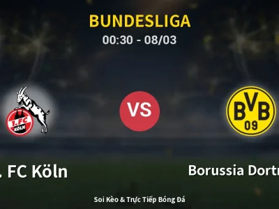 Kết Quả: 1. FC Köln 1-2 Borussia Dortmund – Highlight & Bàn Thắng | Bundesliga