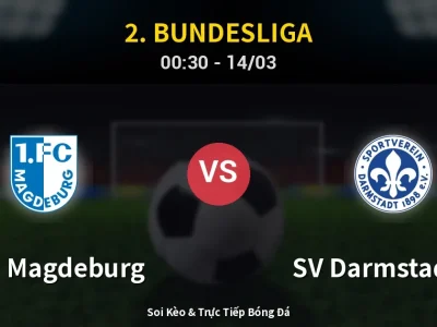 Kết Quả: 1. FC Magdeburg 1-1 SV Darmstadt 98 – Highlight & Bàn Thắng | 2. Bundesliga