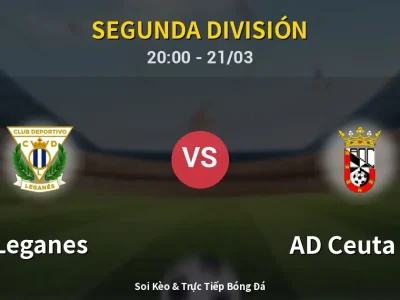 🔴 Trực Tiếp: Leganes 1-1 AD Ceuta FC – Link Xem Segunda División (Full HD)
