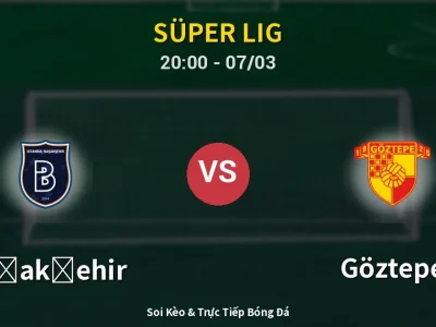🔴 Trực Tiếp: Başakşehir 2-1 Göztepe – Link Xem Süper Lig (Full HD)