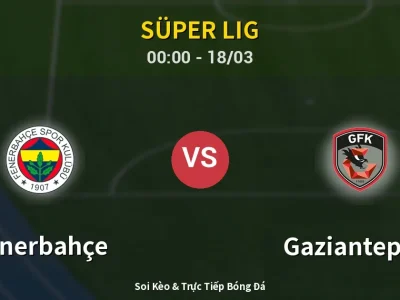 Kết Quả: Fenerbahçe 4-1 Gaziantep FK – Highlight & Bàn Thắng | Süper Lig