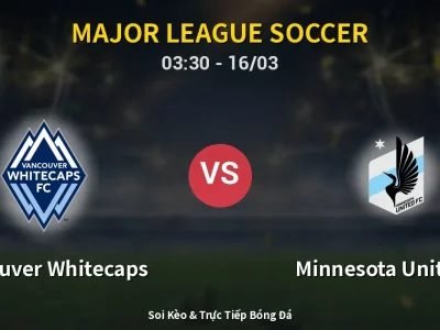 Soi Kèo Vancouver Whitecaps vs Minnesota United FC – 03:30 16/03 | Nhận Định, Dự Đoán Tỷ Số