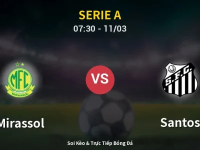 Kết Quả: Mirassol 2-2 Santos – Highlight & Bàn Thắng | Serie A