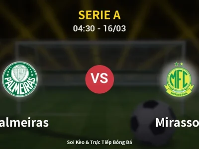 Soi Kèo Palmeiras vs Mirassol – 04:30 16/03 | Nhận Định, Dự Đoán Tỷ Số