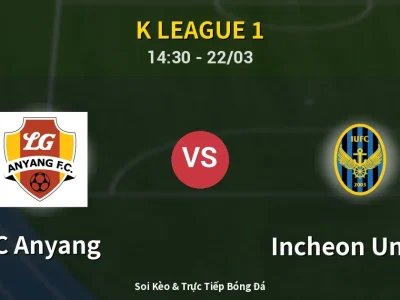 Kết Quả: FC Anyang 0-1 Incheon United – Highlight & Bàn Thắng | K League 1