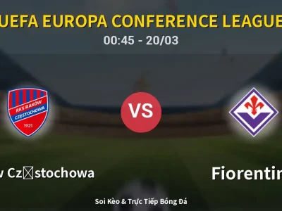 Soi Kèo Raków Częstochowa vs Fiorentina – 00:45 20/03 | Nhận Định, Dự Đoán Tỷ Số