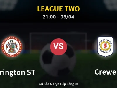🔴 Trực Tiếp: Accrington ST 2-0 Crewe – Link Xem League Two (Full HD)