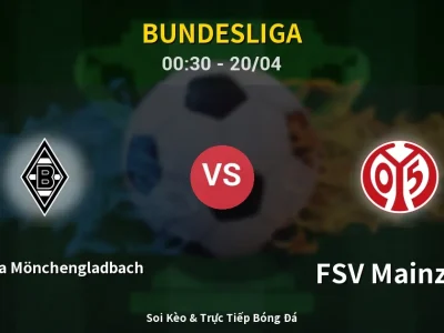 Kết Quả: Borussia Mönchengladbach 1-1 FSV Mainz 05 – Highlight & Bàn Thắng | Bundesliga