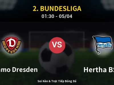 Kết Quả: Dynamo Dresden 0-1 Hertha BSC – Highlight & Bàn Thắng | 2. Bundesliga